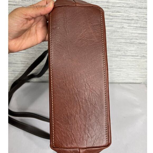 Borgo Degli Etruschi Brown Leather Shoulder Bag - Picture 10 of 11